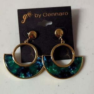 NWT Gold/green earrings   